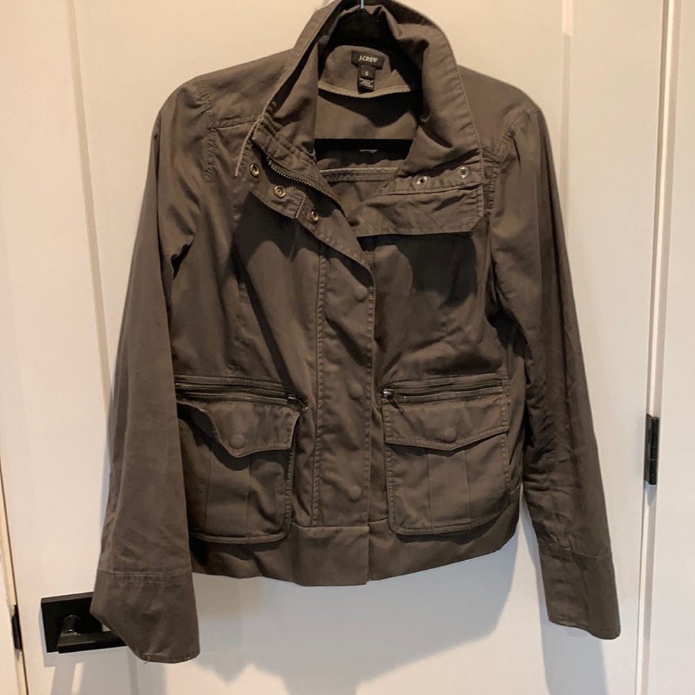 J. Crew Olive Utility Jacket Small